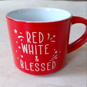 New Red White & Blessed Patriotic Coffee Mug